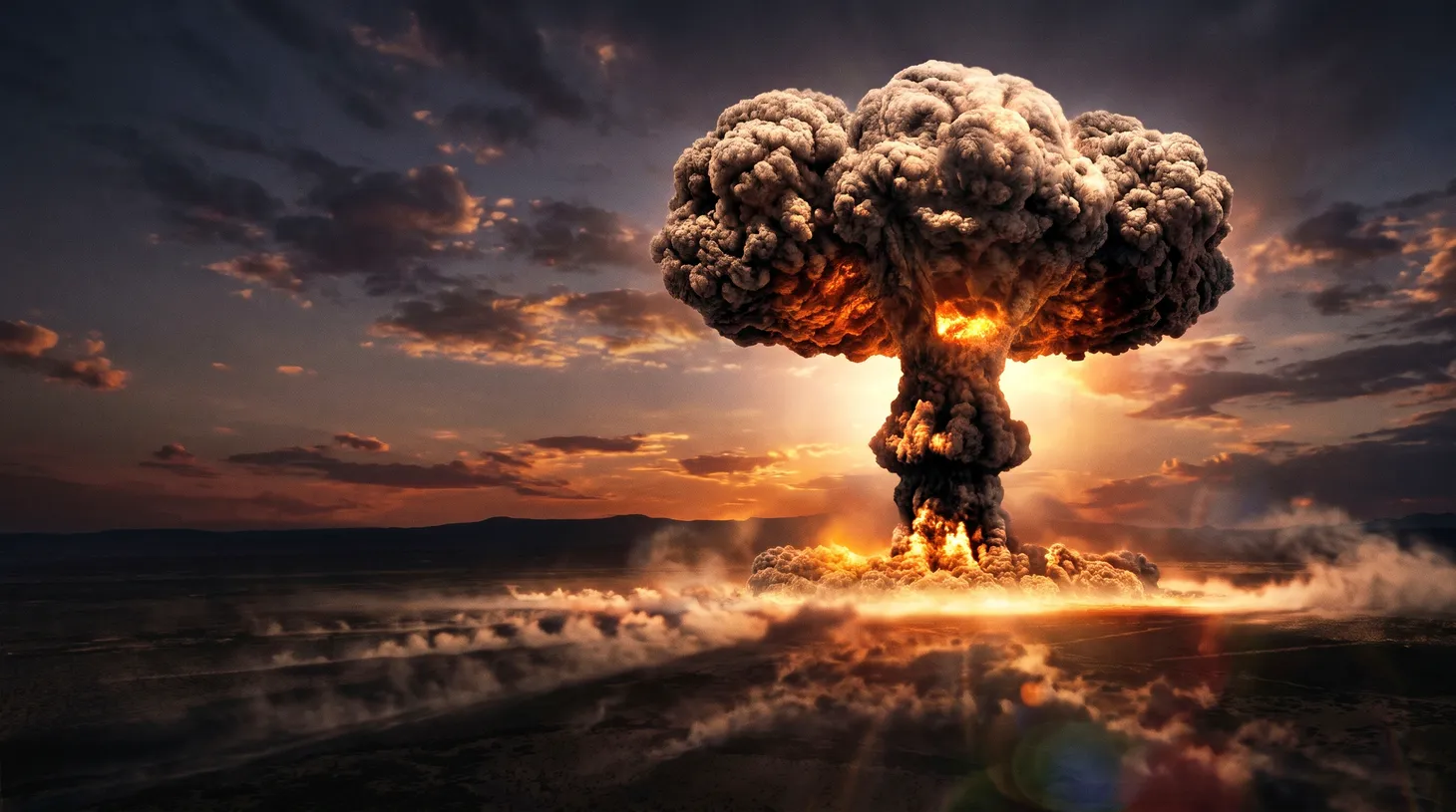 Vi un hongo nuclear.